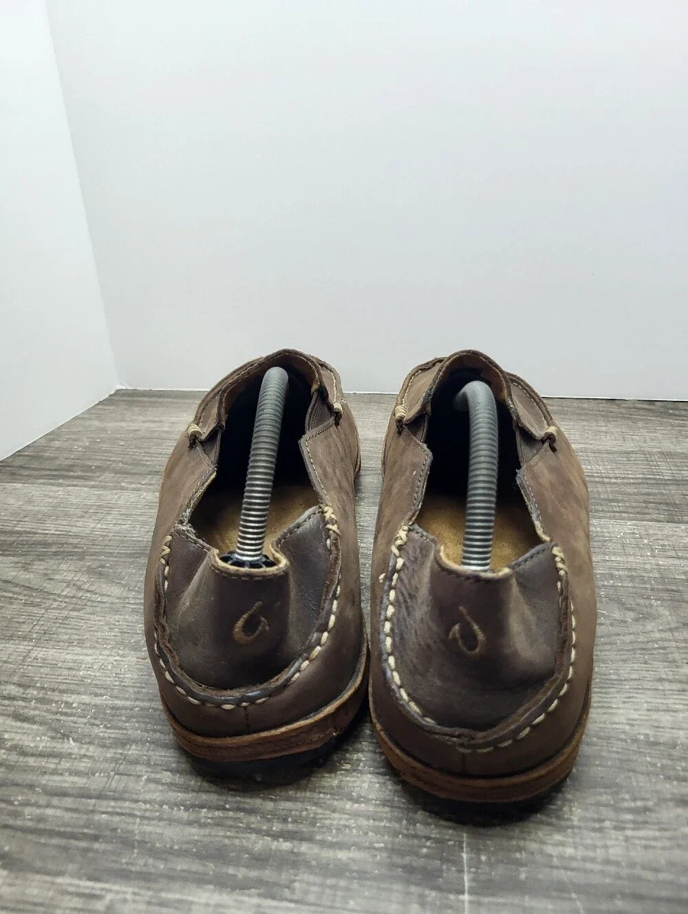 Olukia Moloa Loafers Men's Size 10 Brown Slip-On Shoes